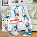 Porky Pig Fleece Blanket Looney Tunes Cartoon Fan 2 - PerfectIvy