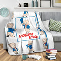 Porky Pig Fleece Blanket Looney Tunes Cartoon Fan 4 - PerfectIvy