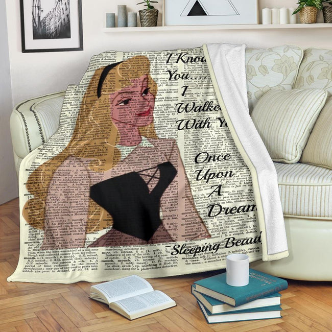 Princess Sleeping Beauty Fleece Blanket For Bedding Decor 1 - PerfectIvy