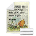 Quote Winnie The Pooh Fleece Blanket For Bedding Decor 4 - PerfectIvy