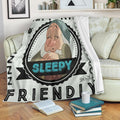 Sleepy Dwarf Fleece Blanket Snow White And 7 Dwarfs 1 - PerfectIvy