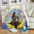 Song Lyric Little Mermaid Fleece Blanket Bedding Decor 1 - PerfectIvy