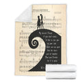 Song Lyric The Nightmare Before Christmas Fleece Blanket 4 - PerfectIvy