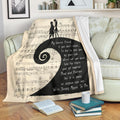 Song Lyric The Nightmare Before Christmas Fleece Blanket 1 - PerfectIvy