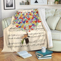 Song Theme Sheet Up Movies Fleece Blanket For Bedding Decor 1 - PerfectIvy
