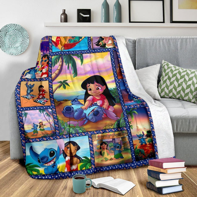 Stitch And Lilo Best Friends Fleece Blanket Gift For Fan 3 - PerfectIvy