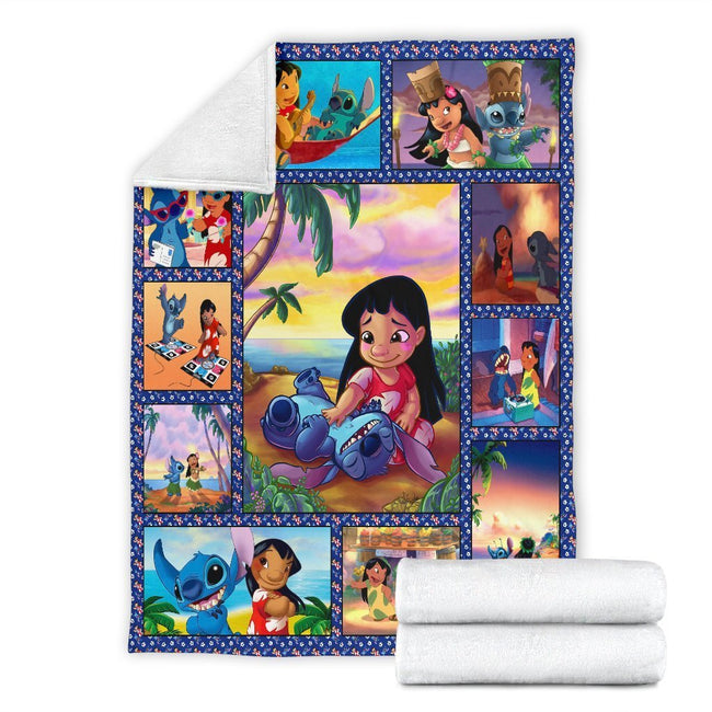 Stitch And Lilo Best Friends Fleece Blanket Gift For Fan 4 - PerfectIvy
