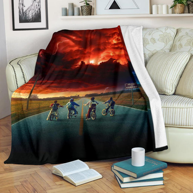 Stranger Things Fleece Blanket Amazing Bedding Decor Gift Idea 1 - PerfectIvy