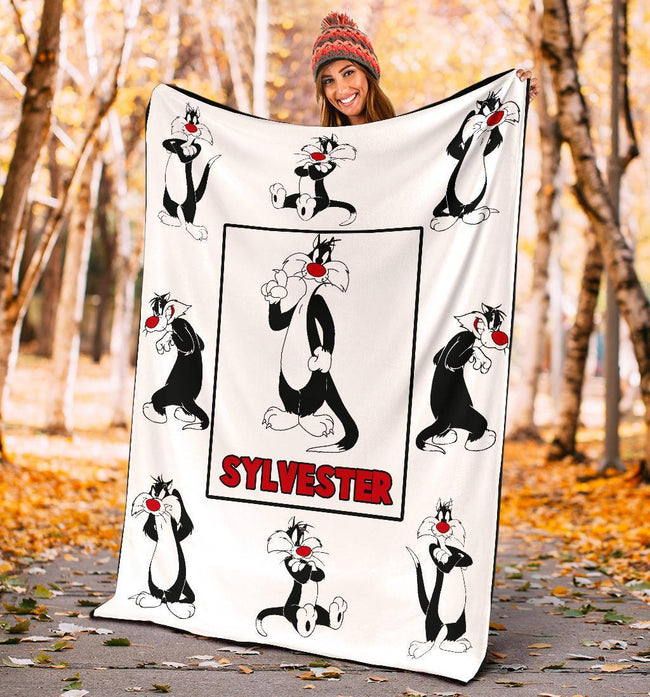 Sylvester Fleece Blanket Looney Tunes Cartoon Fan Gift 5 - PerfectIvy