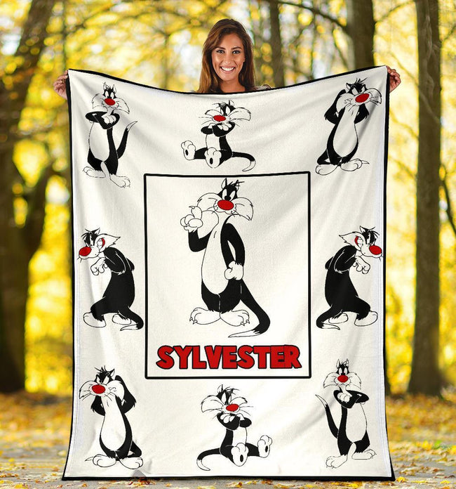 Sylvester Fleece Blanket Looney Tunes Cartoon Fan Gift 1 - PerfectIvy