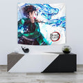 Tanjiro Warding Masks Tapestry Kimetsu No Yaiba Anime Fan 2 - PerfectIvy
