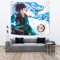 Tanjiro Warding Masks Tapestry Kimetsu No Yaiba Anime Fan 4 - PerfectIvy