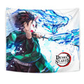 Tanjiro Warding Masks Tapestry Kimetsu No Yaiba Anime Fan 1 - PerfectIvy