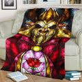 The Beast Fleece Blanket Beauty And The Beast Bedding Decor 2 - PerfectIvy