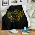 The Eagle and Trifoce Symbol Fleece Blanket Legend Of Zelda 1 - PerfectIvy
