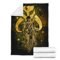 The Mandalorian Fleece Blanket Bounty Hunter Golden 7 - PerfectIvy