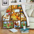 Tigger Fleece Blanket For Winnie The Pooh Friends Fan Gift 2 - PerfectIvy