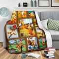 Tigger Fleece Blanket For Winnie The Pooh Friends Fan Gift 4 - PerfectIvy