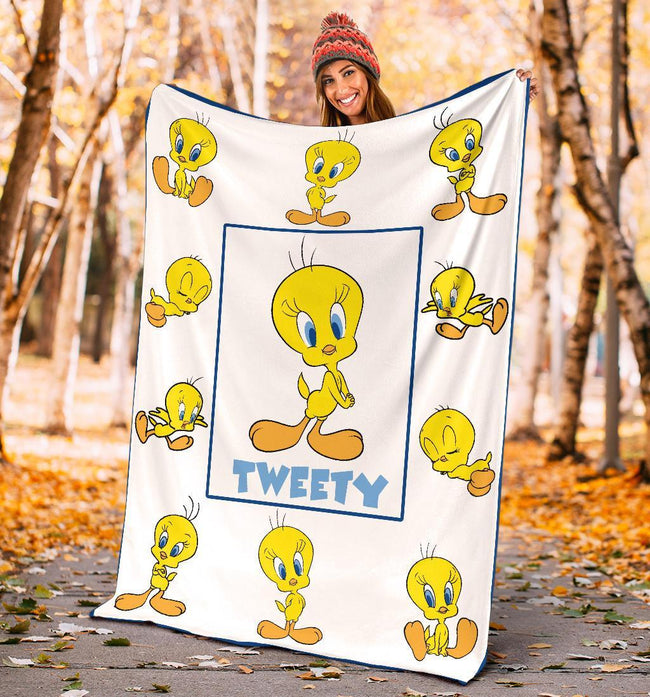 Tweety Fleece Blanket Looney Tunes Cartoon Fan Gift 5 - PerfectIvy