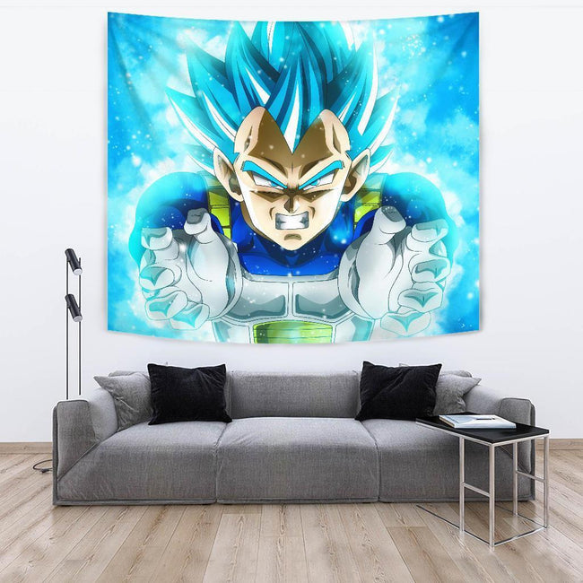 Vegeta Blue Hair Tapestry Dragon Ball Fan Gift Idea 4 - PerfectIvy
