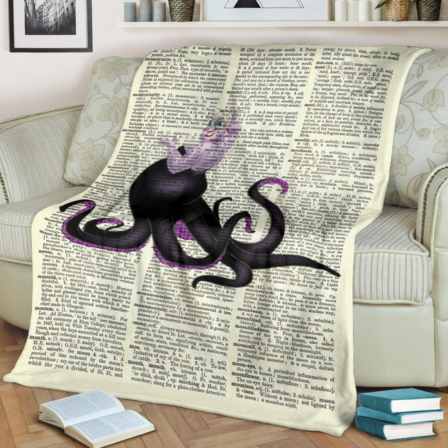 Villain Ursula Fleece Blanket Bedding Decor Gift Idea 2 - PerfectIvy