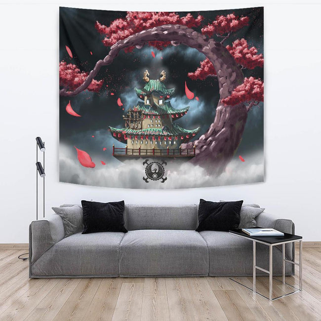 Wano's Flower Capital Tapestry For One Piece Fan Gift 4 - PerfectIvy