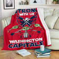 Washington Capitals Baby Yoda Fleece Blanket The Force Strong 2 - PerfectIvy