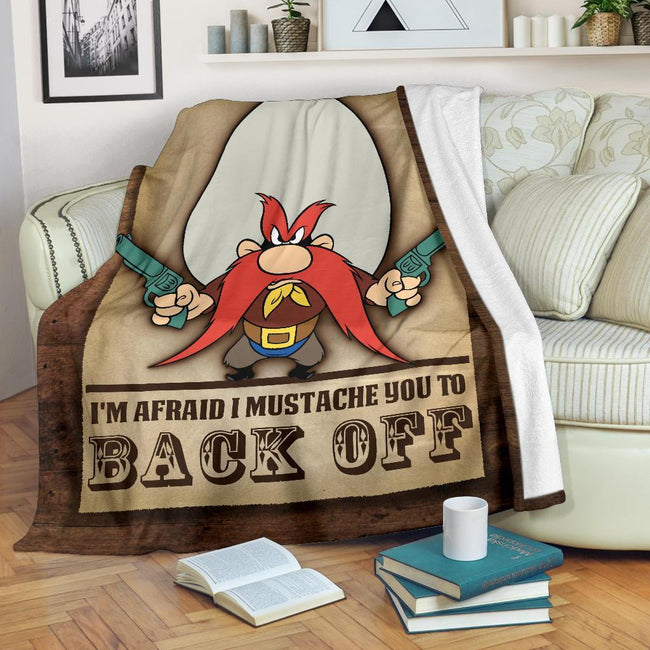 Yosemite Sam Fleece Blanket Back Off Funny Cartoon Fan 2 - PerfectIvy