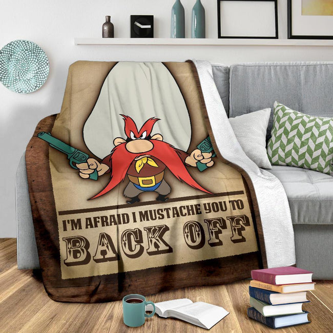 Yosemite Sam Fleece Blanket Back Off Funny Cartoon Fan 4 - PerfectIvy