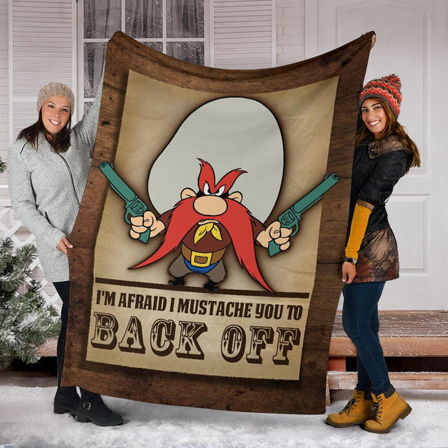 Yosemite Sam Fleece Blanket Back Off Funny Cartoon Fan 6 - PerfectIvy
