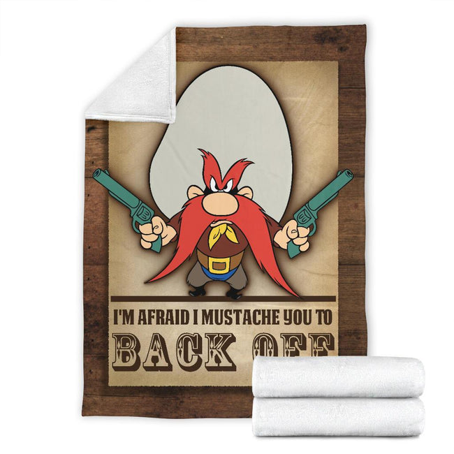 Yosemite Sam Fleece Blanket Back Off Funny Cartoon Fan 7 - PerfectIvy