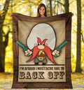 Yosemite Sam Fleece Blanket Back Off Funny Cartoon Fan 1 - PerfectIvy