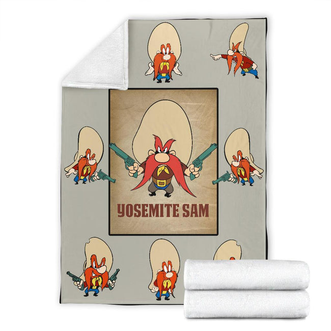Yosemite Sam Fleece Blanket Funny Cartoon Cowboy 7 - PerfectIvy