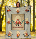 Yosemite Sam Fleece Blanket Funny Cartoon Cowboy 1 - PerfectIvy