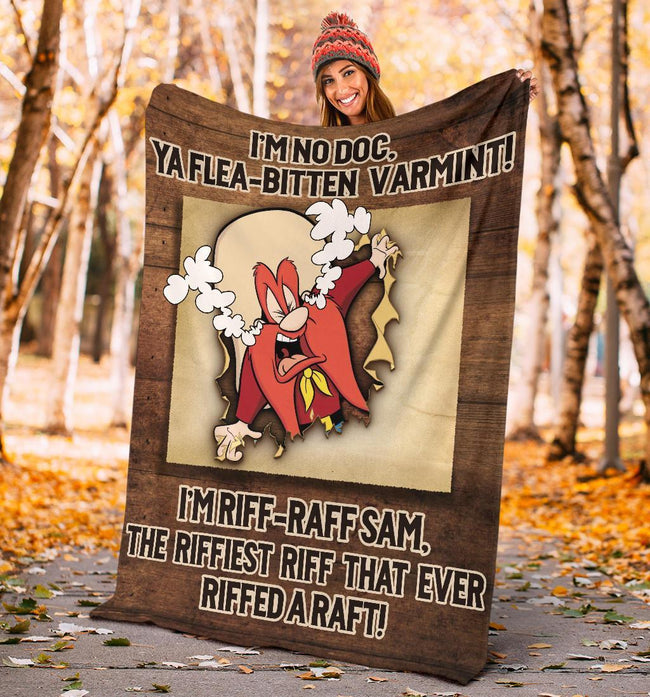 Yosemite Sam Fleece Blanket Funny Cartoon Fan Gift 5 - PerfectIvy
