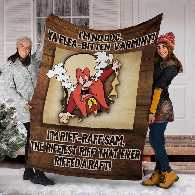 Yosemite Sam Fleece Blanket Funny Cartoon Fan Gift 6 - PerfectIvy