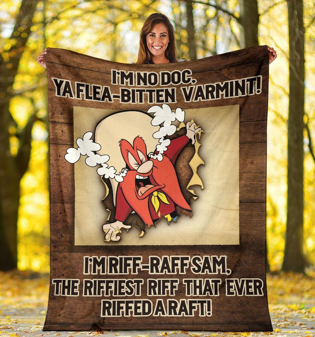 Yosemite Sam Fleece Blanket Funny Cartoon Fan Gift 1 - PerfectIvy