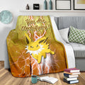 You Are Electrifying Jolteon Fleece Blanket 3 - PerfectIvy