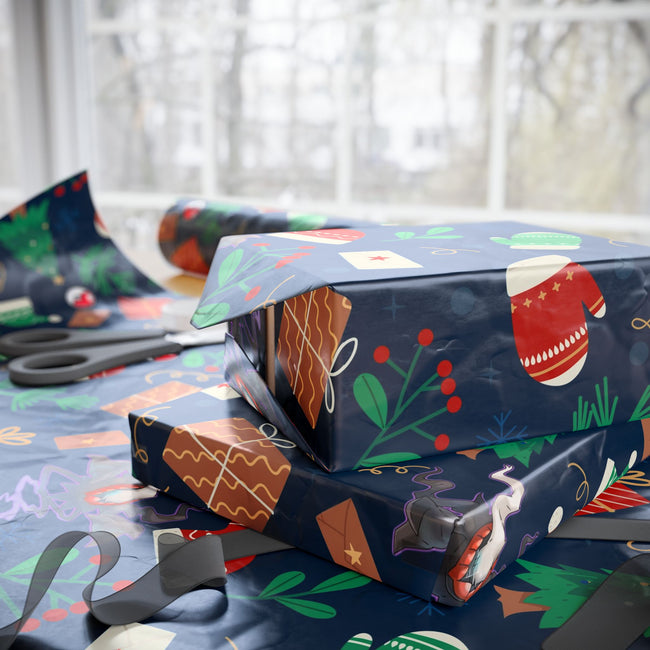 PT300925018 Holiday Gift Wrap with Christmas Design