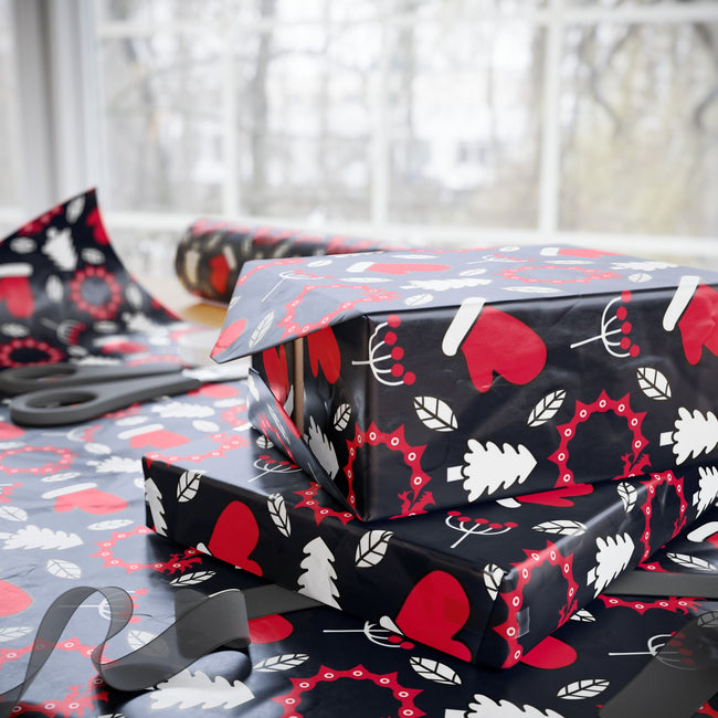 PT29102556 Holiday Gift Wrap with Christmas Design Meliodas Dragon Tattoo