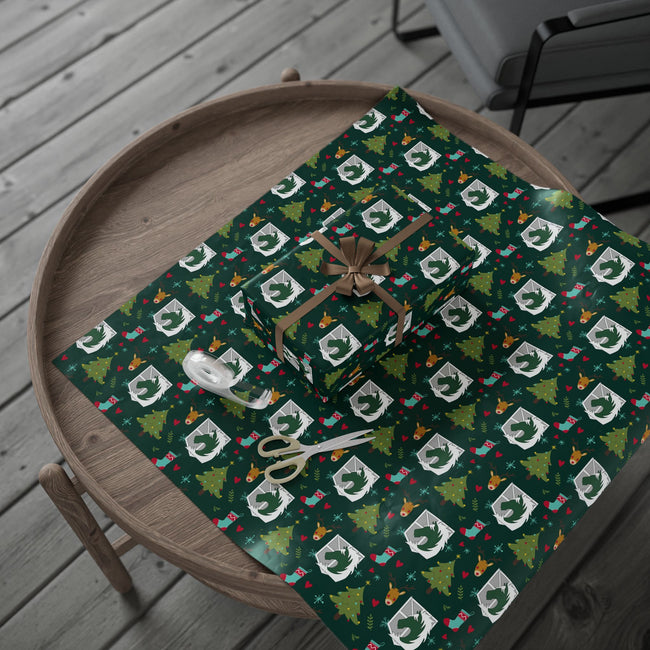 PT29102522 Holiday Gift Wrap with Christmas Design Military Police Brigade