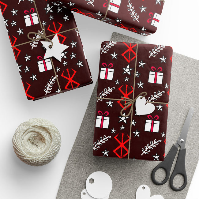 PT29102531 Holiday Gift Wrap with Christmas Design Brand of Sacrifice