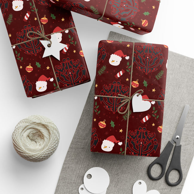 PT29102555 Holiday Gift Wrap with Christmas Design Ainz Ooal Gown Crest
