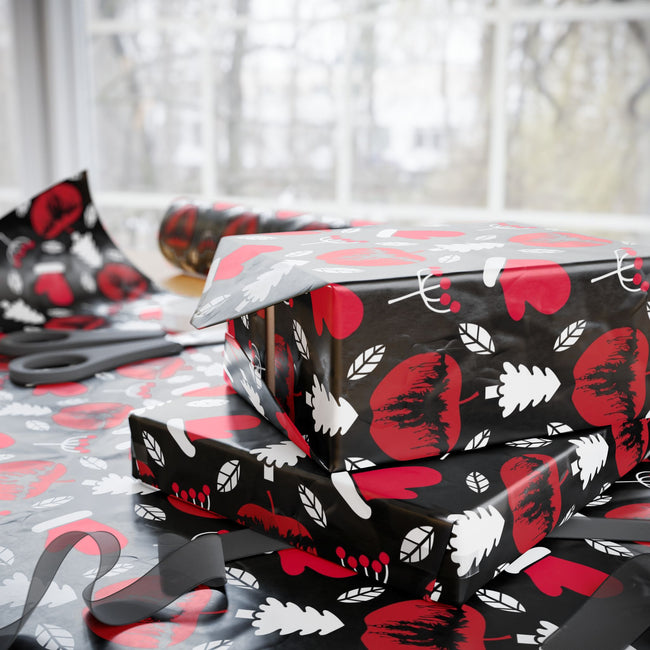 PT29102535 Holiday Gift Wrap with Christmas Design Shinigami Apple Emblem