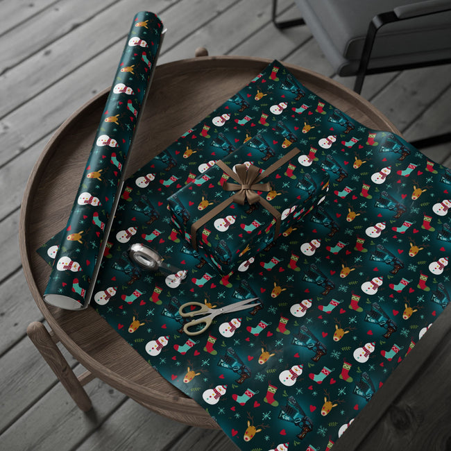 PT29102539 Holiday Gift Wrap with Christmas Design Psycho-Pass Dominator Seal