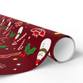 PT29102529 Holiday Gift Wrap with Christmas Design Flamel Cross