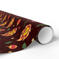 PT29102525 Holiday Gift Wrap with Christmas Design Flame Hashira