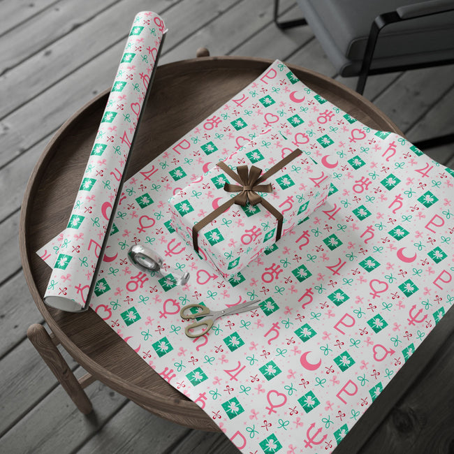 PT29102560 Holiday Gift Wrap with Christmas Design Sailor Guardians Planet