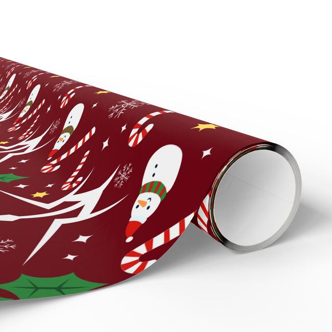 PT29102551 Holiday Gift Wrap with Christmas Design Black Knights Insignia