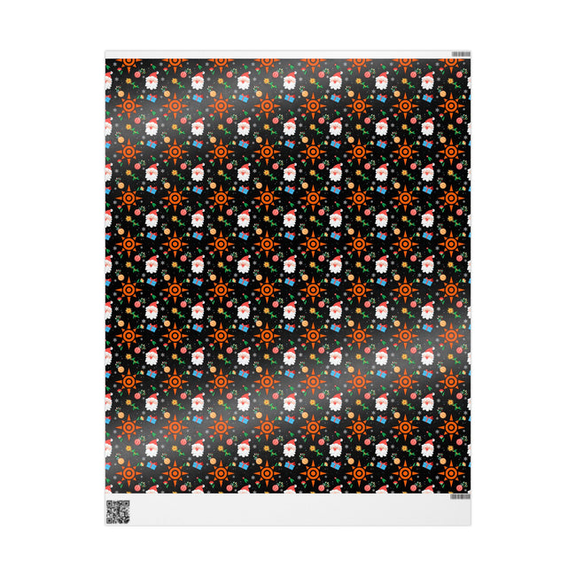 PT29102558 Holiday Gift Wrap with Christmas Design Crest of Courage